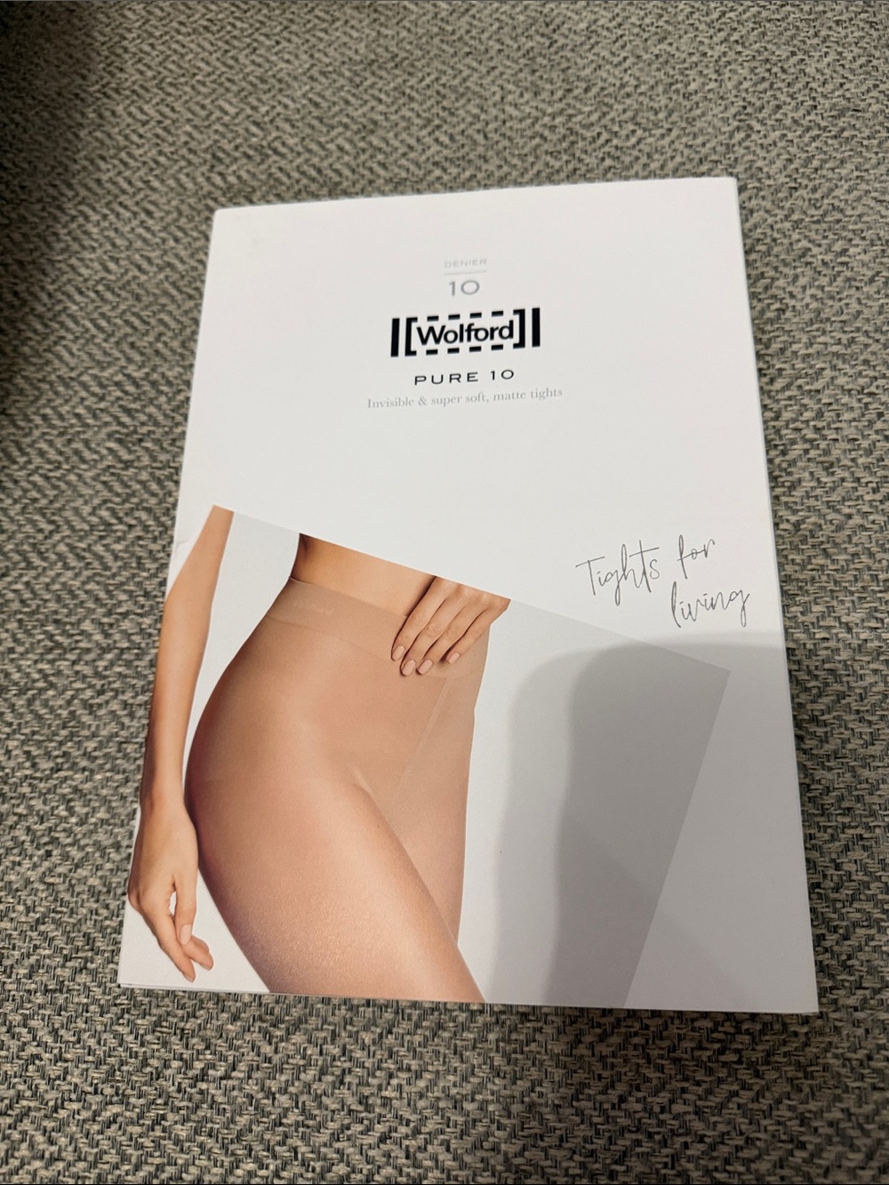 Wolford Pure 10 Sheer Tights - Black